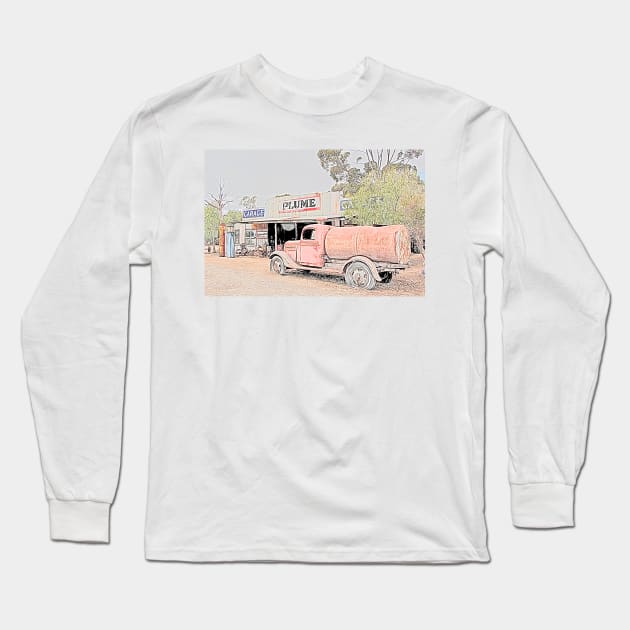 Heritage Garage and Tanker Long Sleeve T-Shirt by jwwallace